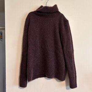 Lands' End Kids' Burgundy Heather Cashmere Turtleneck Sweater